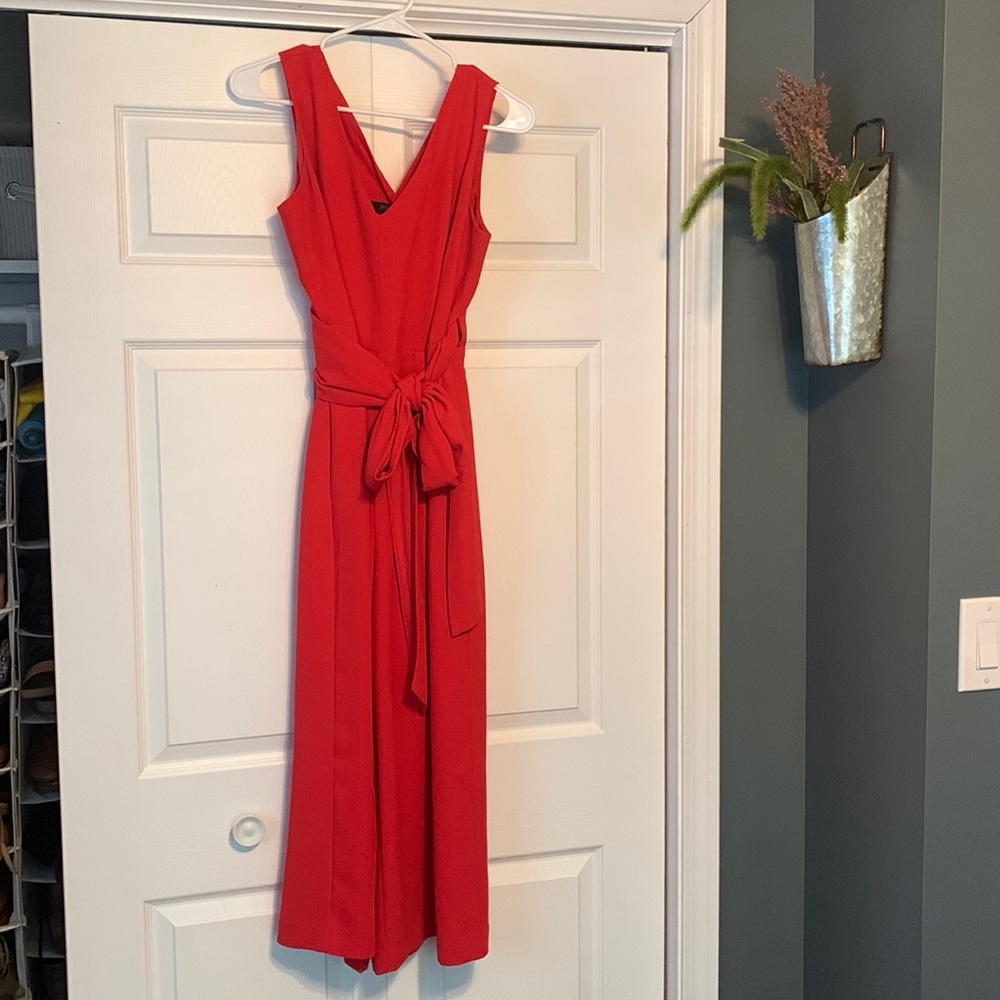 J. Crew Red Jumpsuit